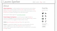 Desktop Screenshot of laurensperber.com