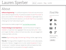 Tablet Screenshot of laurensperber.com